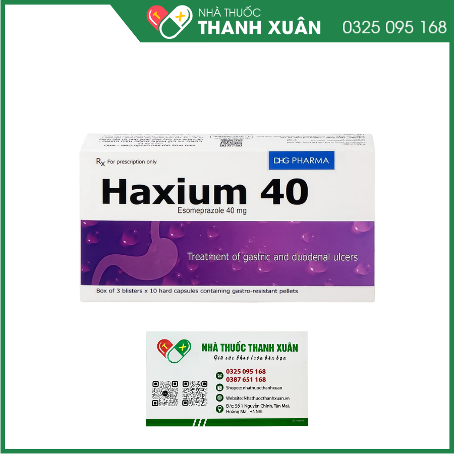 Haxium 40 hỗ trợ phòng và điều trị loét dạ dày - tá tràng